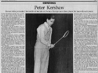 Peter Kershaw Obit